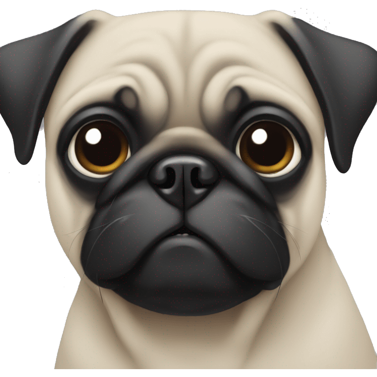 black pug emoji