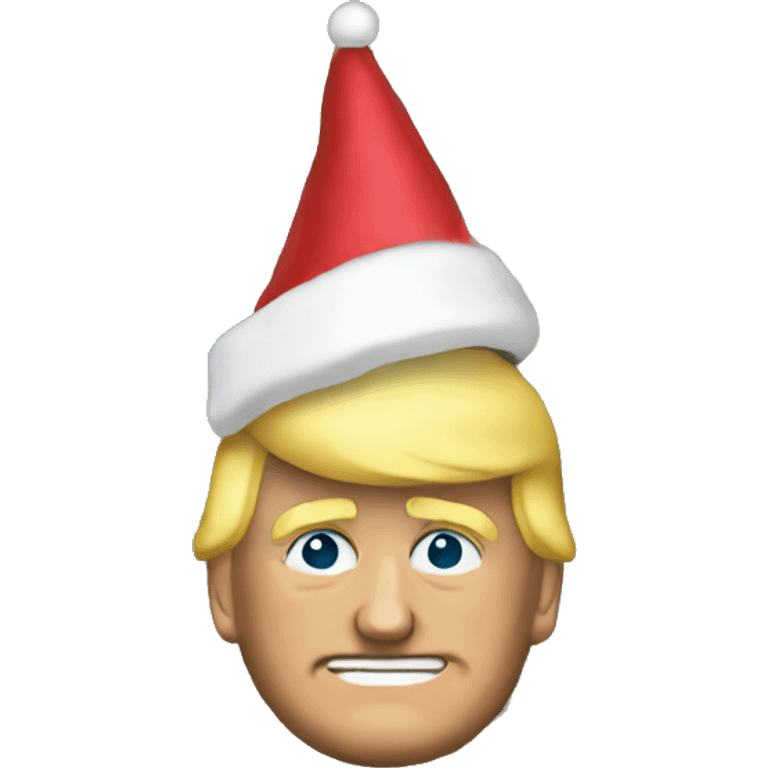 Trump on a Christmas tree emoji