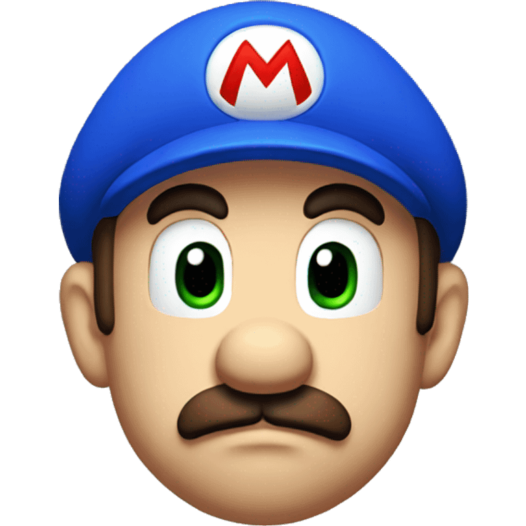 sad mario face emoji