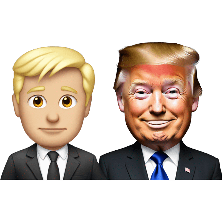 Elon Musk and Donald Trump emoji