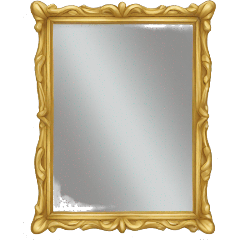 mirror with a gold frame emoji