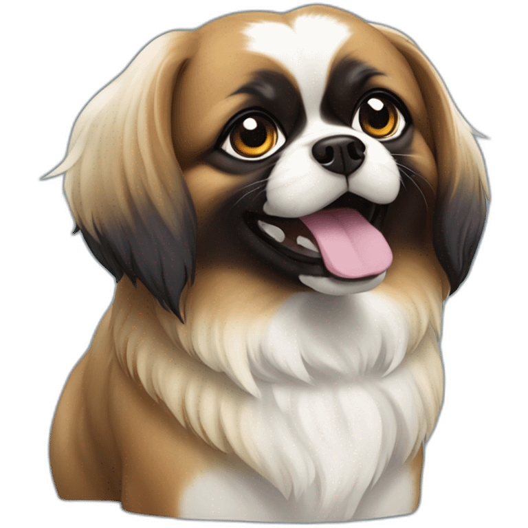 Tibetan Spaniel blue emoji