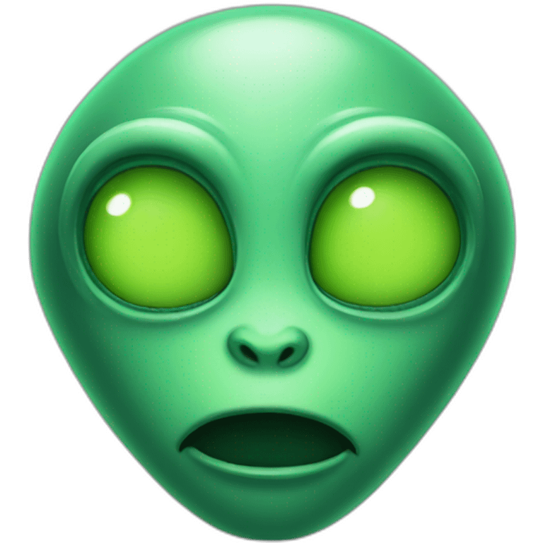 Green alien emoji