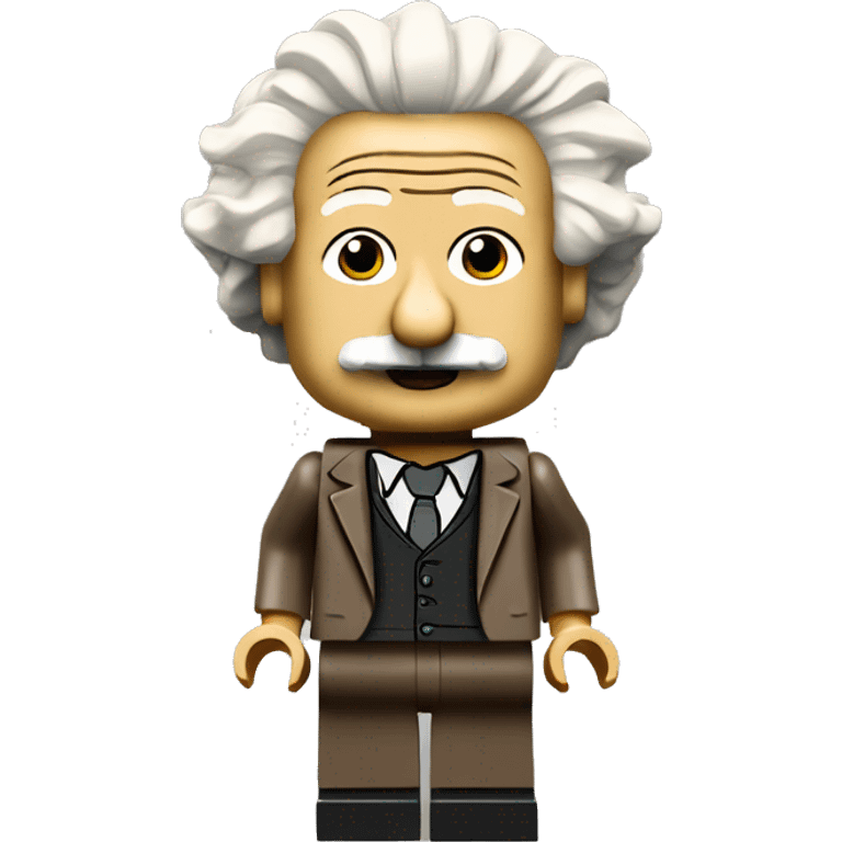 Albert Einstein lego full body emoji