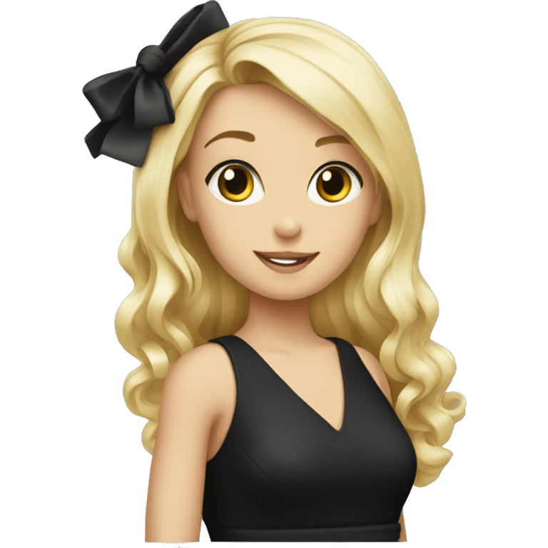 black dress with a size label on it emoji