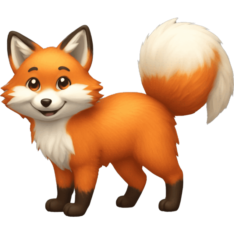 Fox fluffy tail, tail emoji