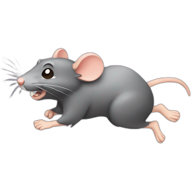 Running rat emoji