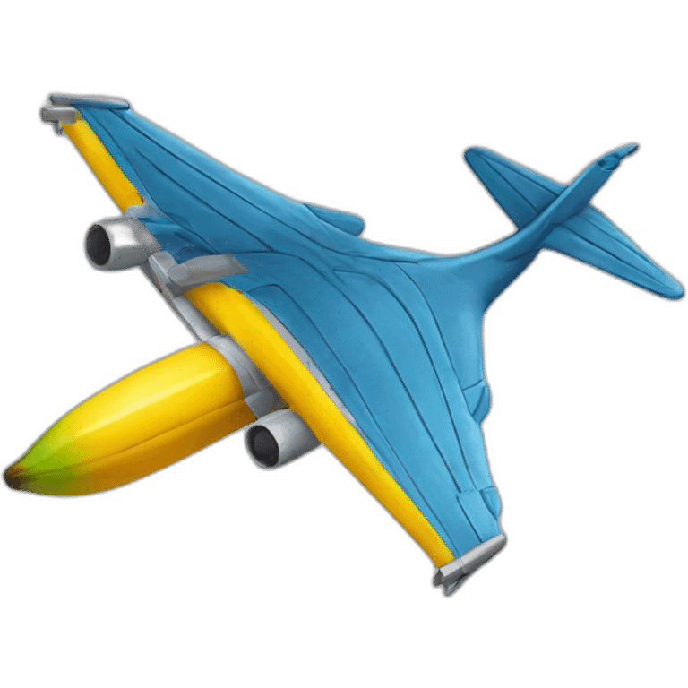 banane avec des ailes d'avion emoji