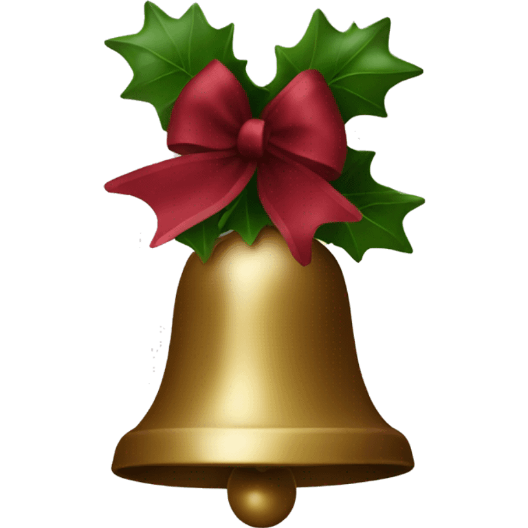 christmas burgundy bells emoji