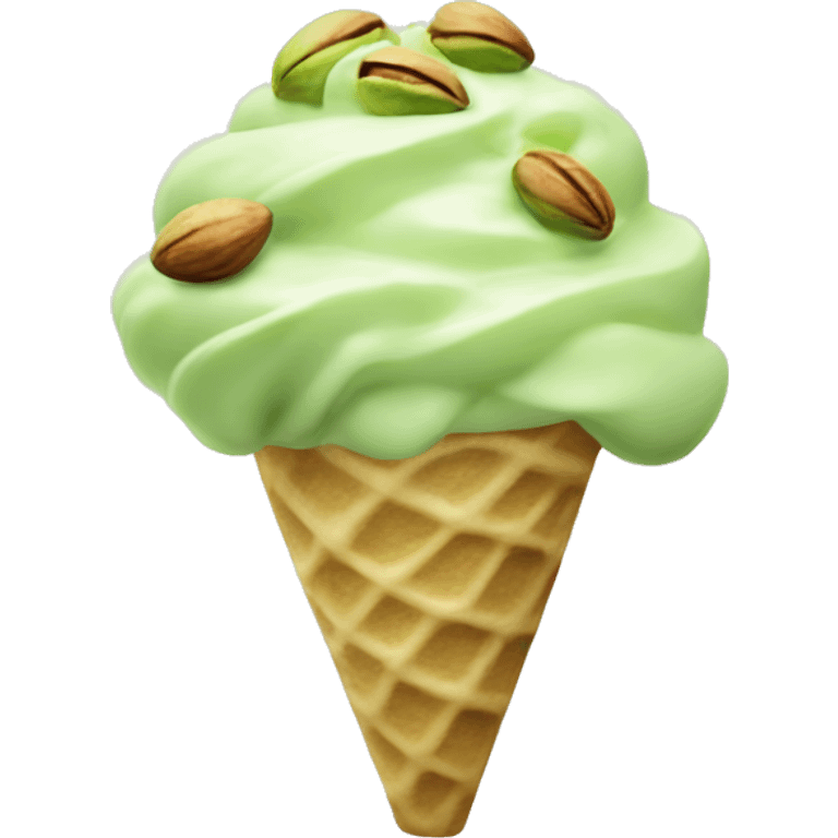 Pistachio gelato emoji