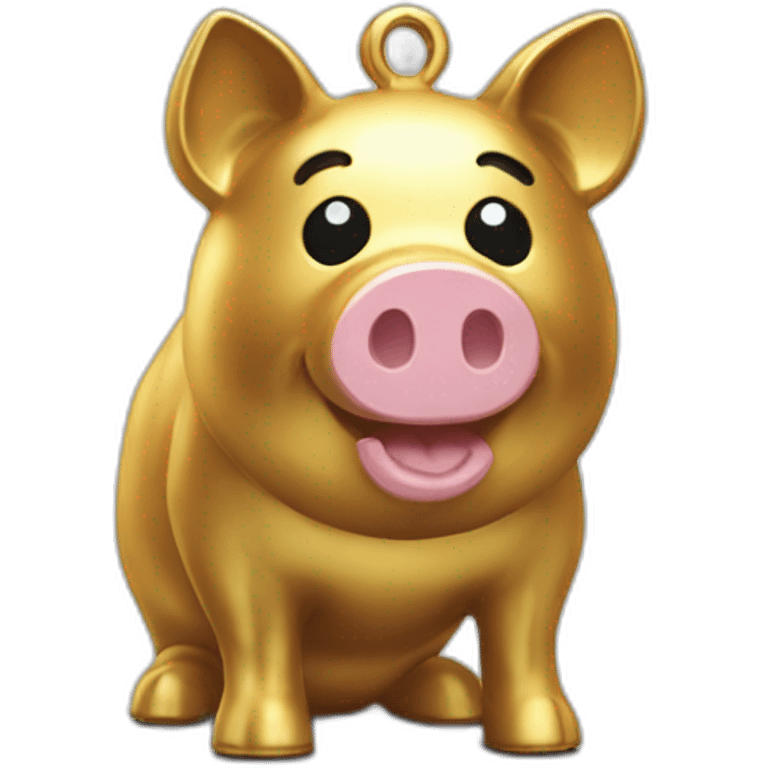 goldenned piggy bank emoji