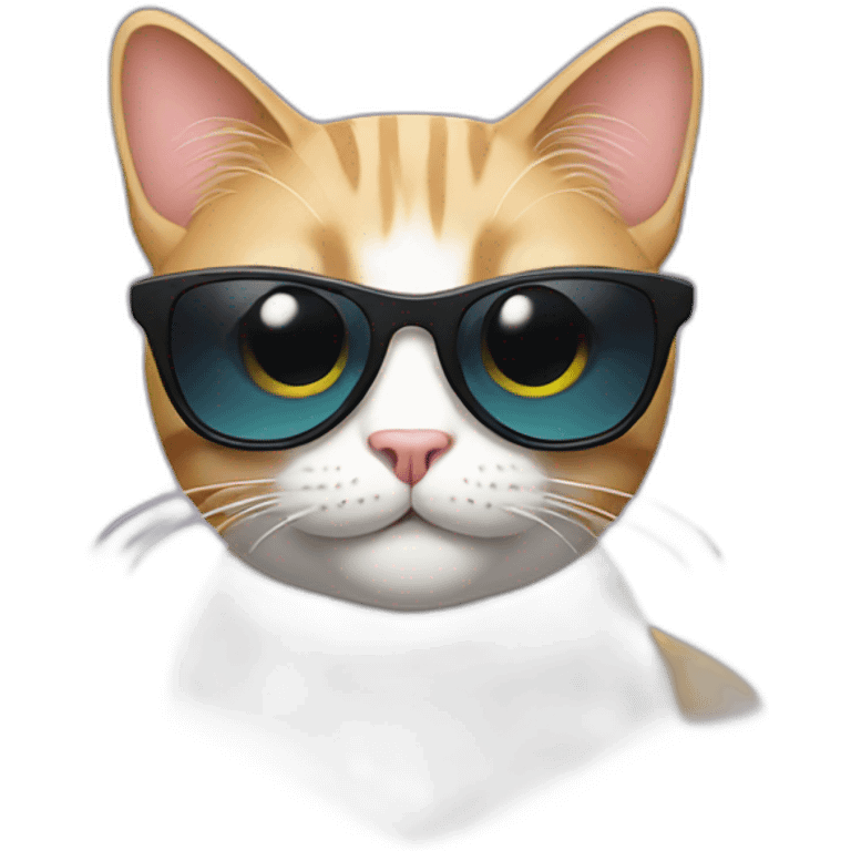 Cat with sunglasses emoji