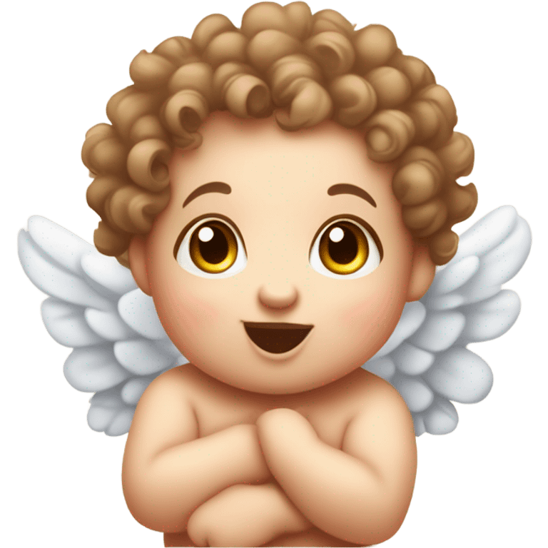 Cute baby cherub emoji