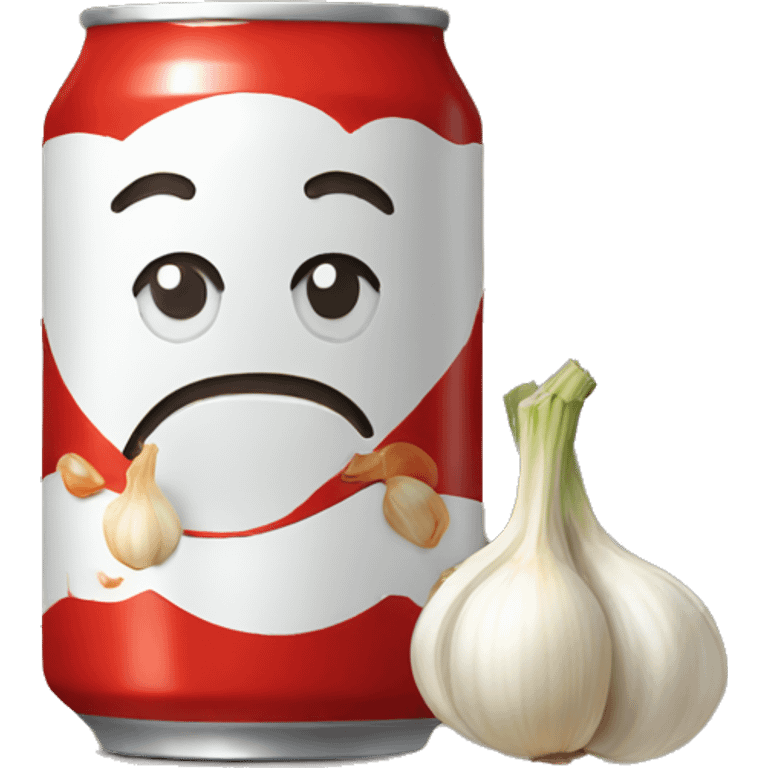 Coke with garlic emoji