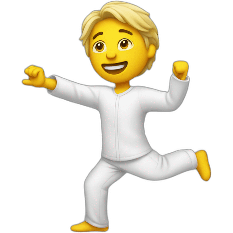 A person who dab emoji