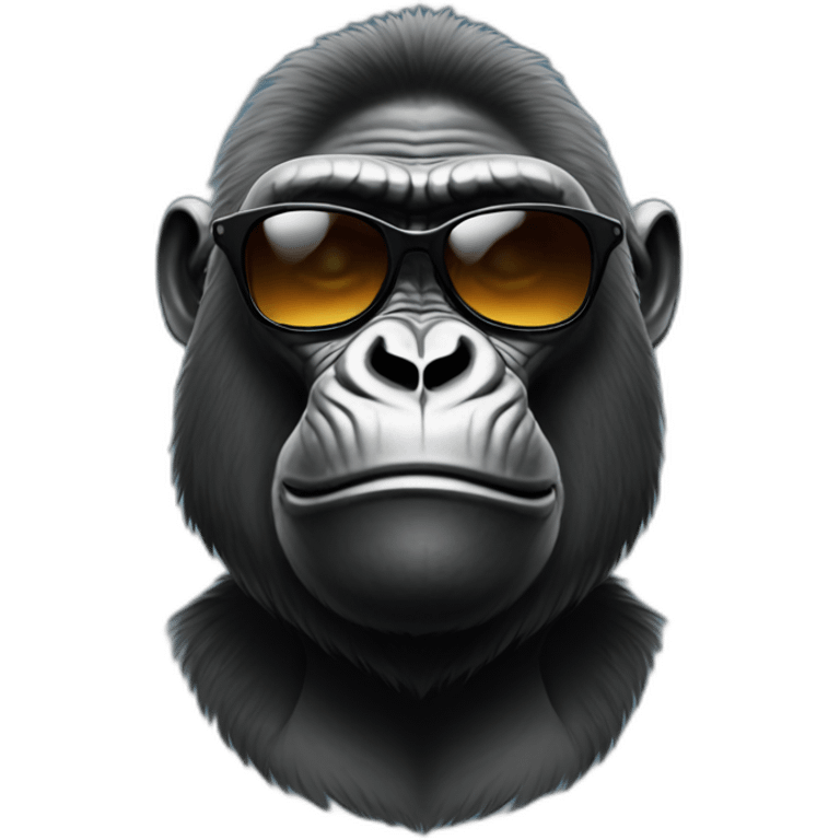 gorilla with sunglasses emoji