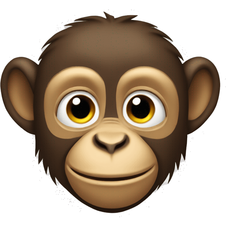 Sly monkey emoji