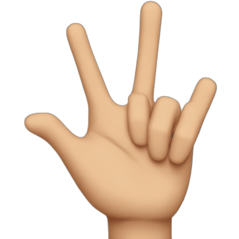 finger saying no emoji