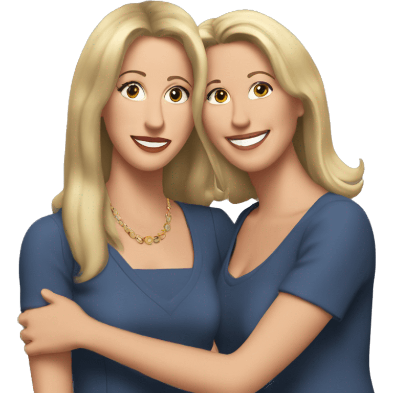 carol and susan from friends tv series emoji