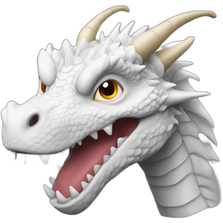 Dragon white emoji