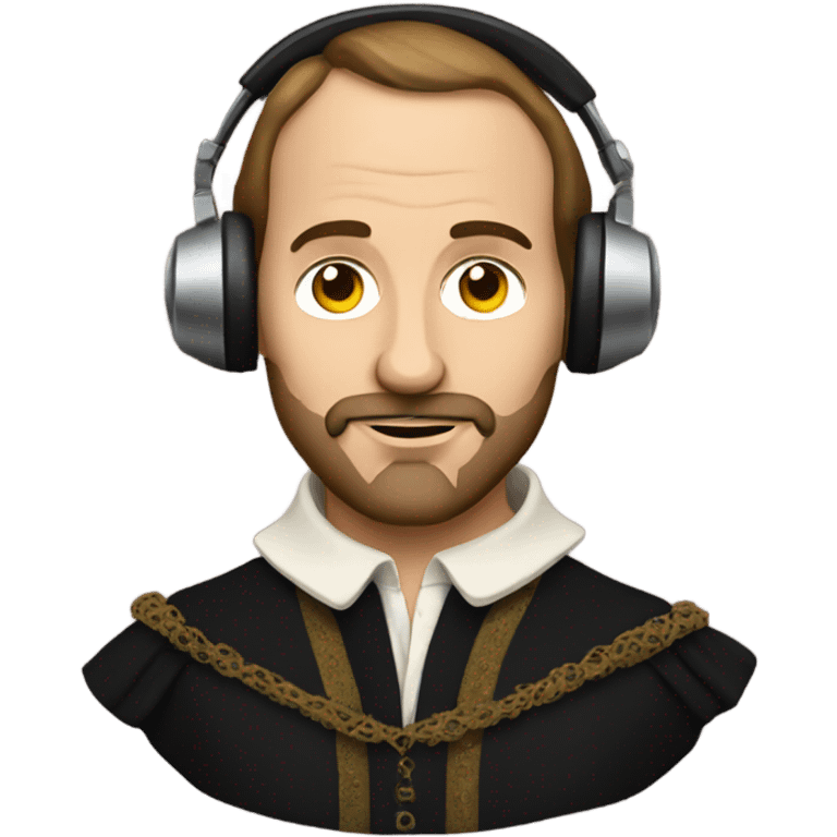 Shakespeare DJ emoji