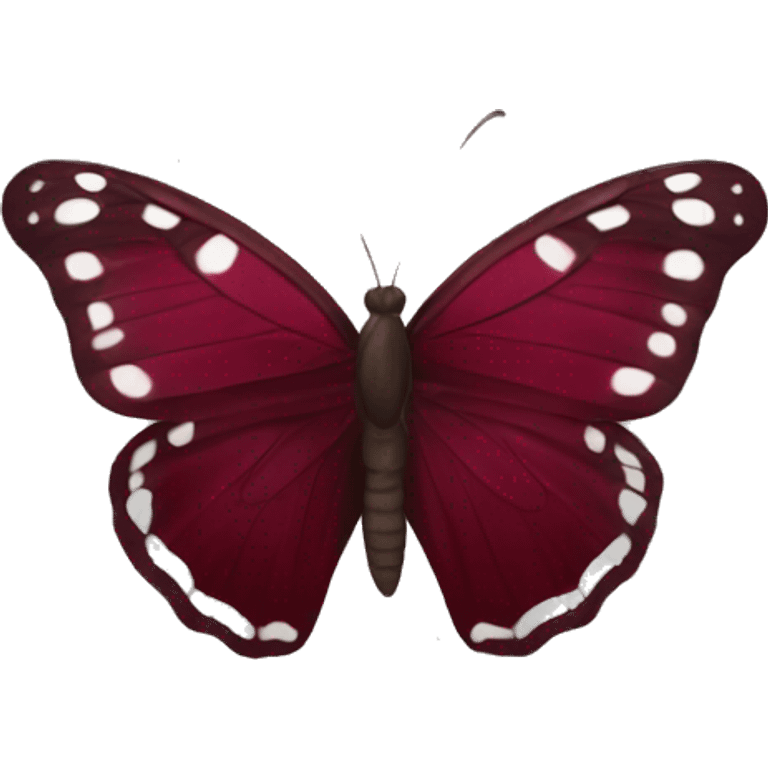 Burgundy butterfly emoji