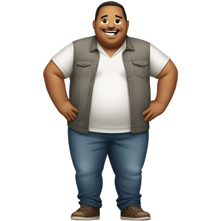 fat guy emoji