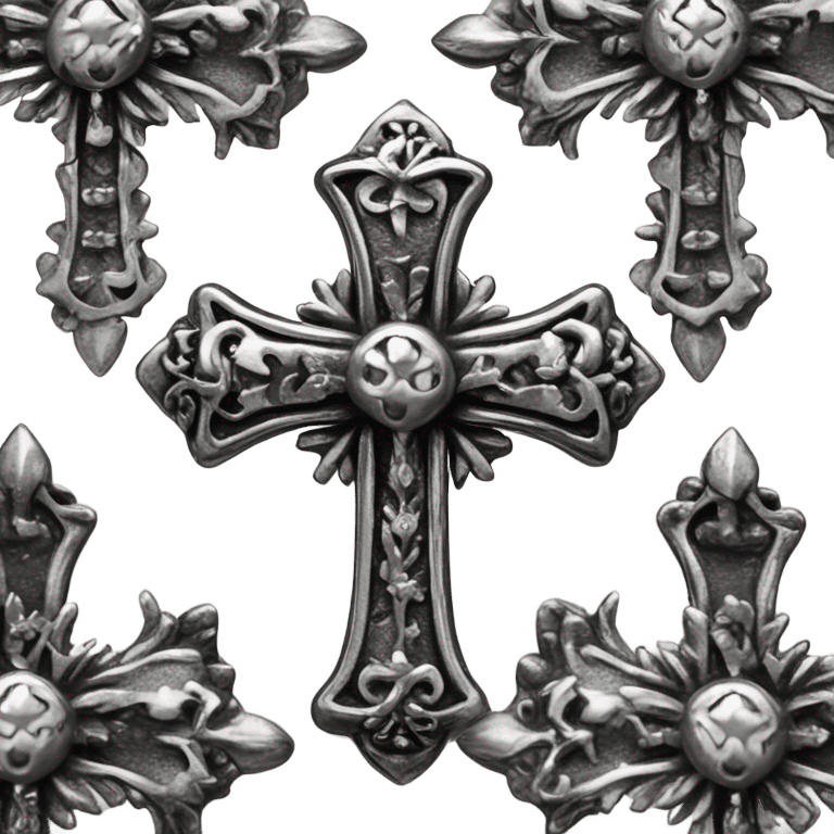 chrome hearts cross emoji