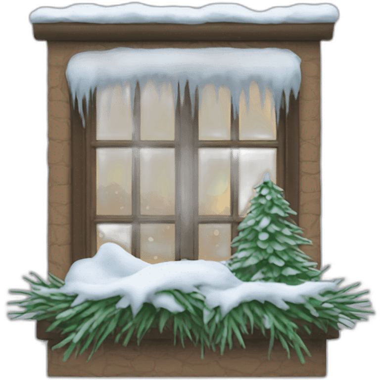 Winter window emoji