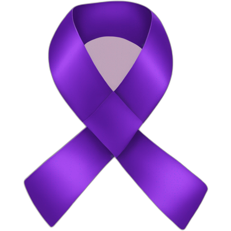 Purple ribbon emoji