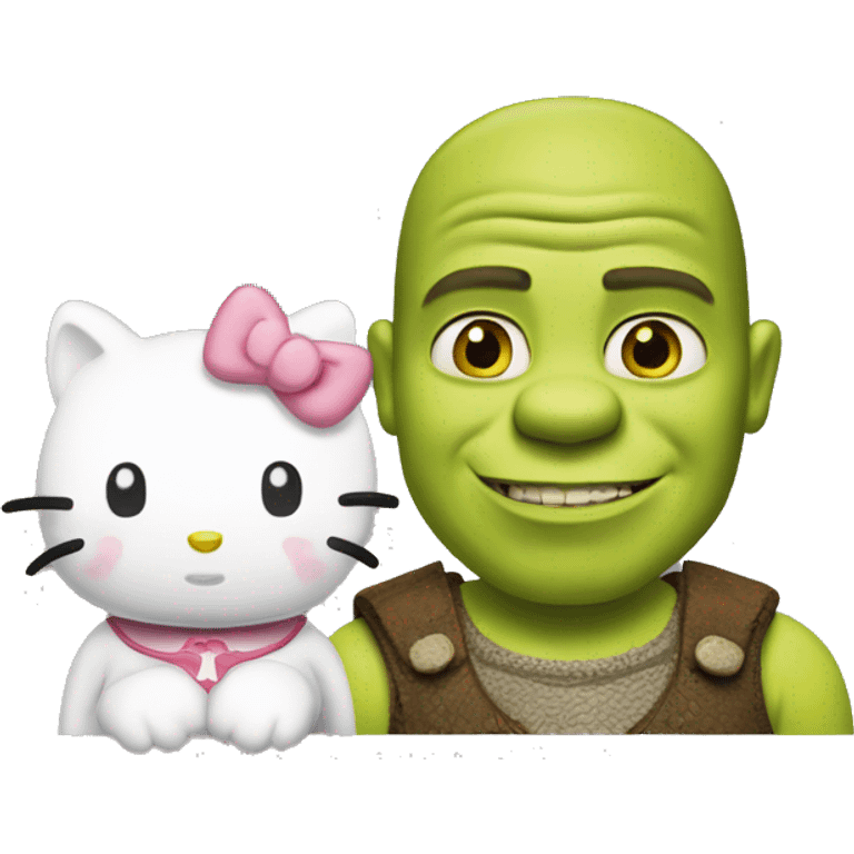 Shrek and hello kitty  emoji