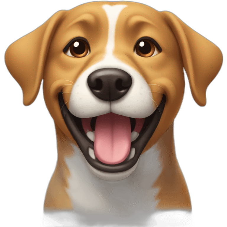 Happy mood dog emoji