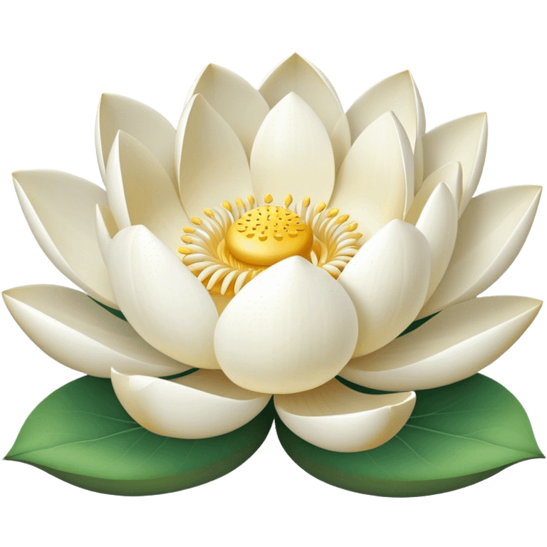 a white lotus emoji