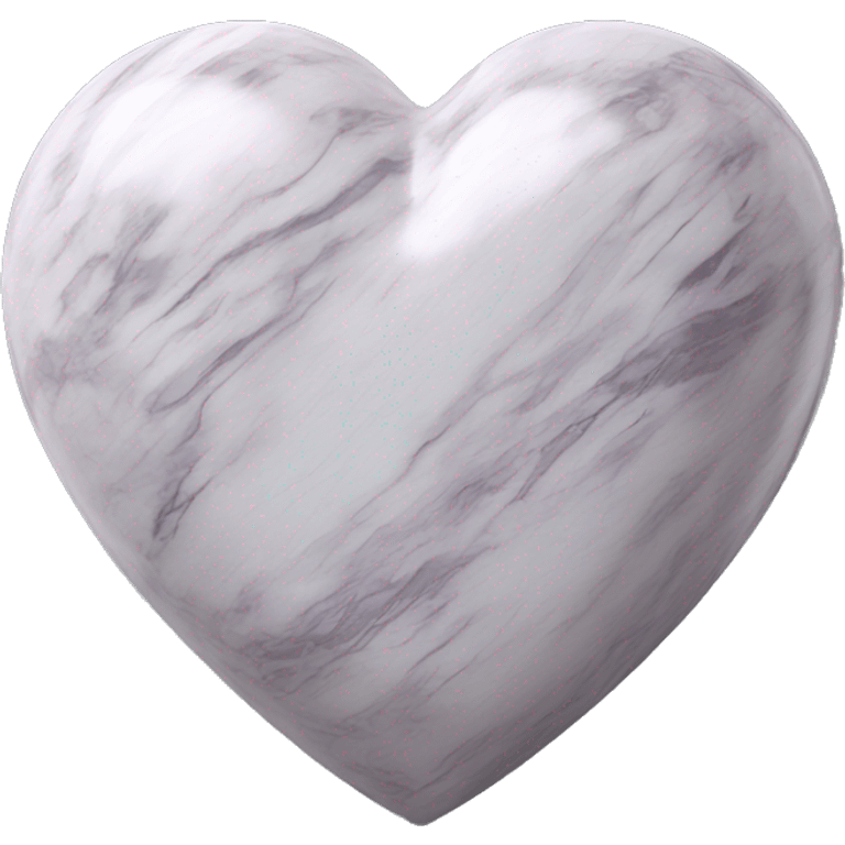 3D marble heart emoji