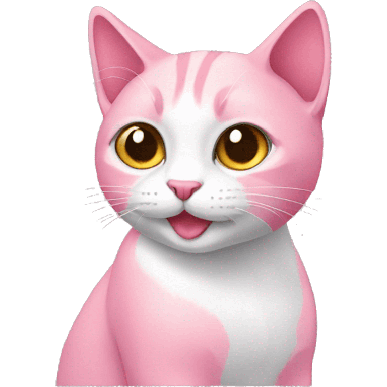 Gato rosado emoji