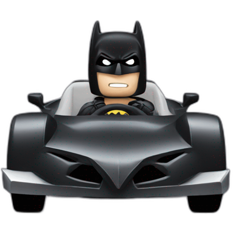 Batman driving emoji