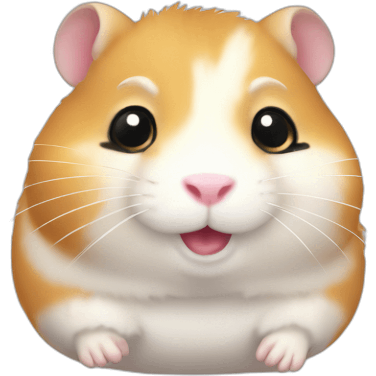 Cute little Chubby Hamster  emoji