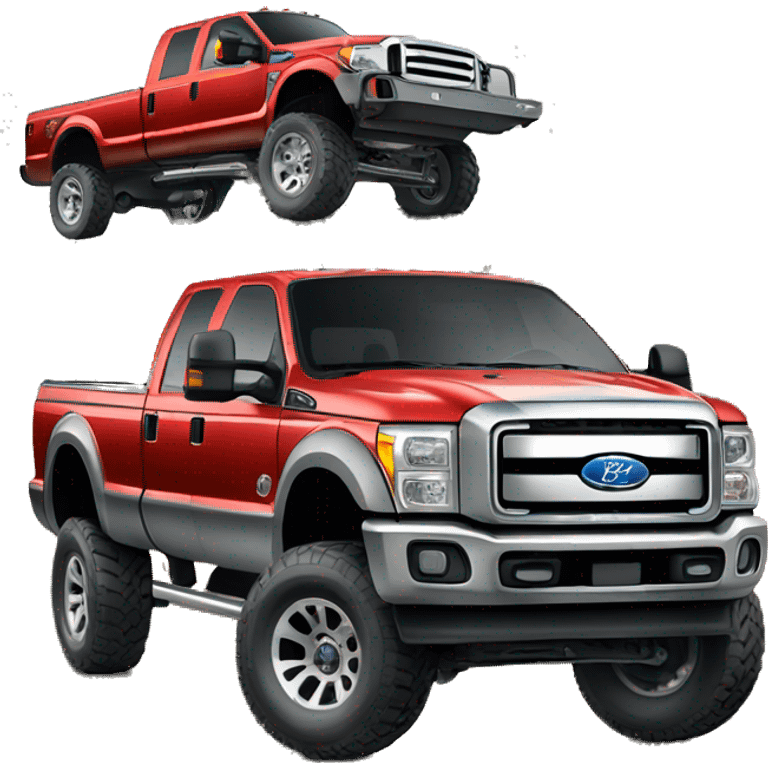 Lifted ford f350 emoji