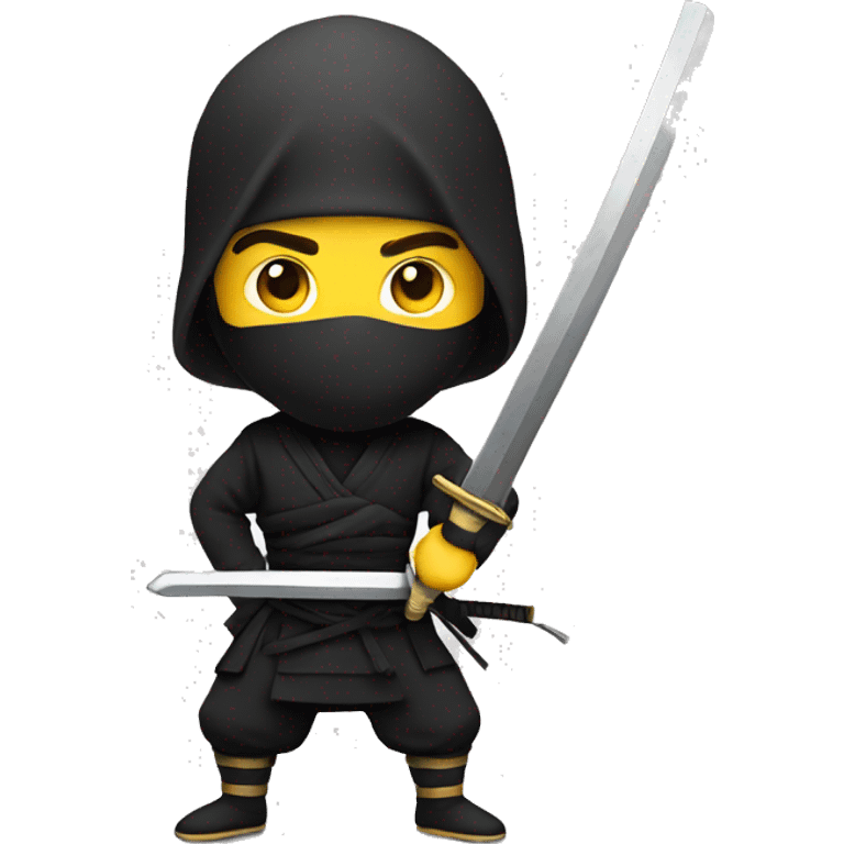 Ninja with sword emoji