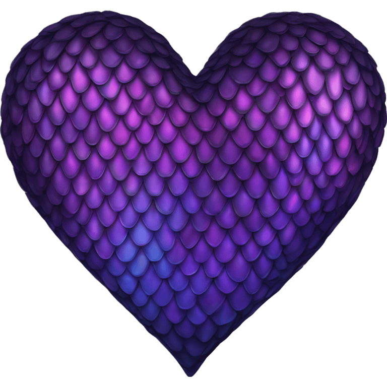 dark iridescent scale heart emoji