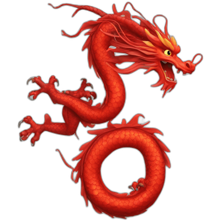 Red-Chinese-dragon emoji