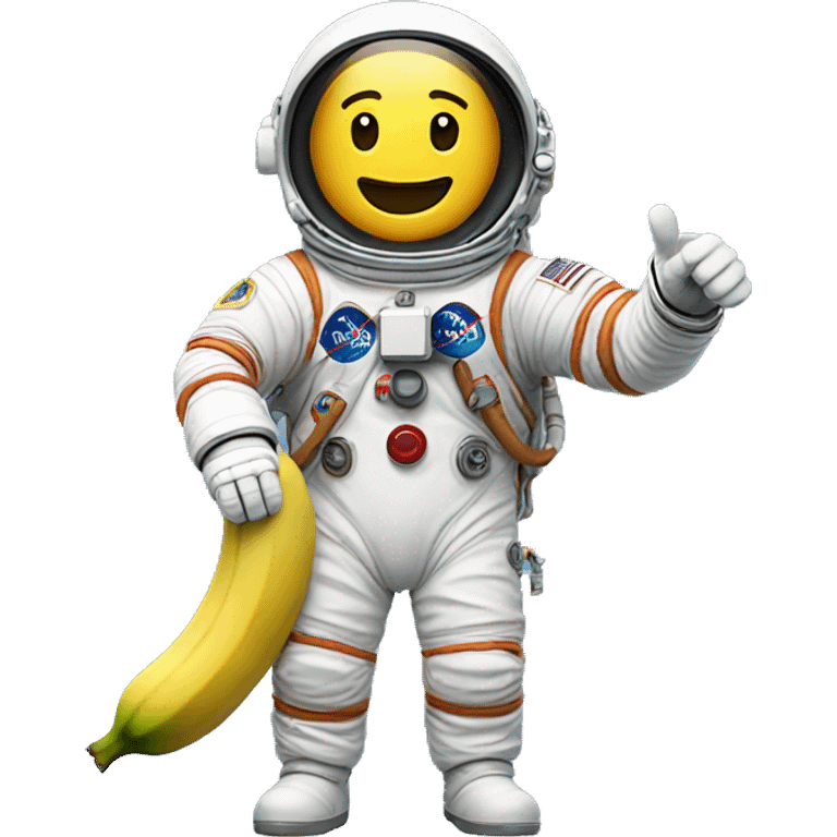 astronaut saying always has been while pointing a banana sideways emoji