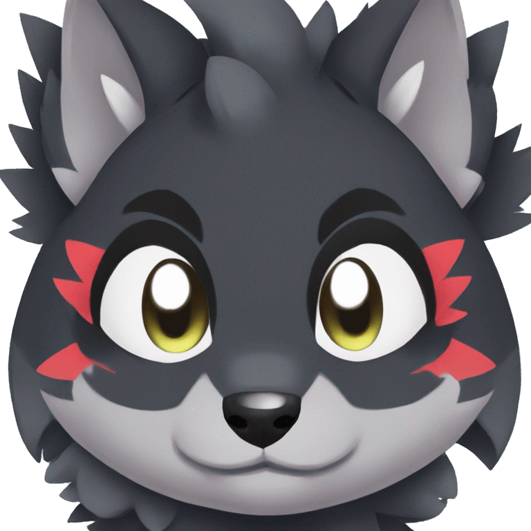 Kawaii baby Zorua-Zoroark-Mightyena emoji