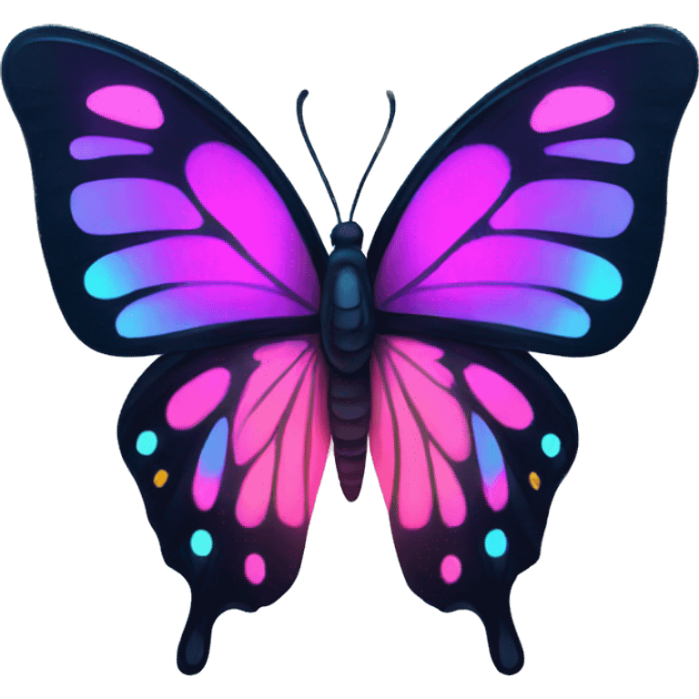 neon butterfly emoji