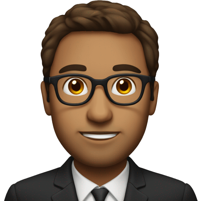 a half italian half indian man with glasses and brown hair called miro emoji