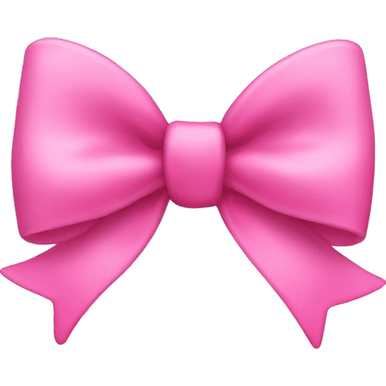 Glass pink bow emoji