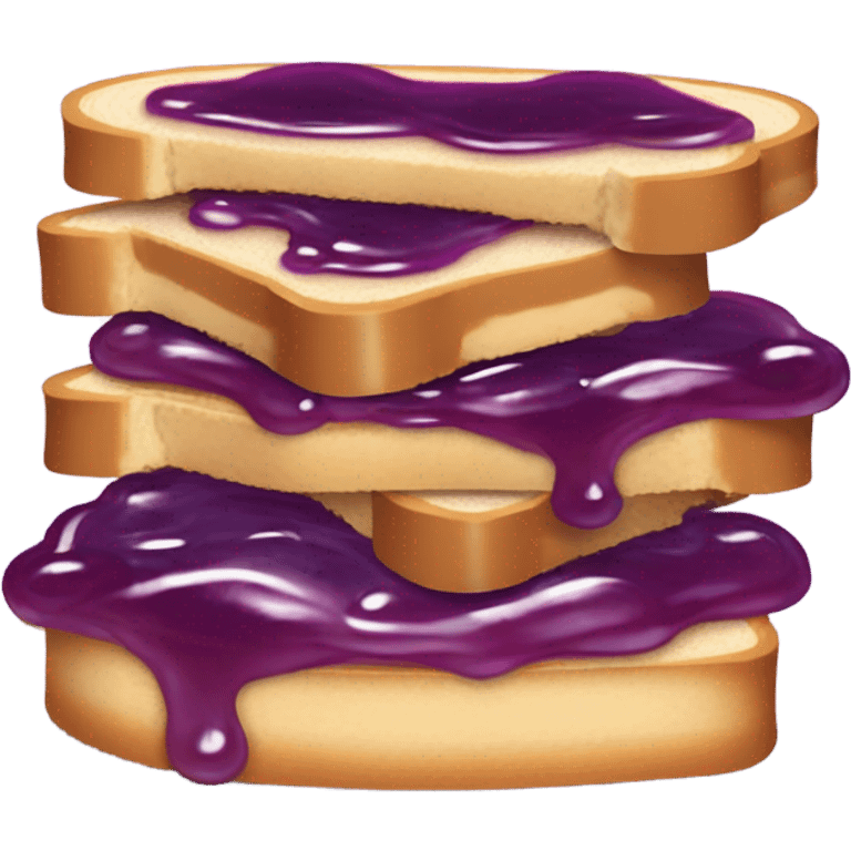 Peanut butter and jelly sandwich ￼ emoji