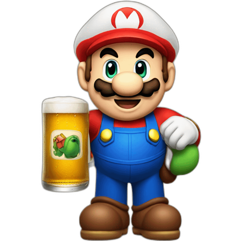 super mario beer emoji