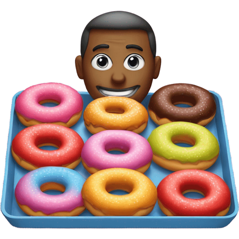 Kool-aid man with donuts  emoji