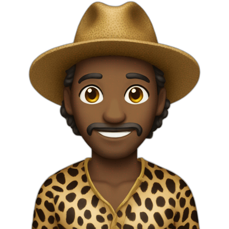 Leopard man emoji